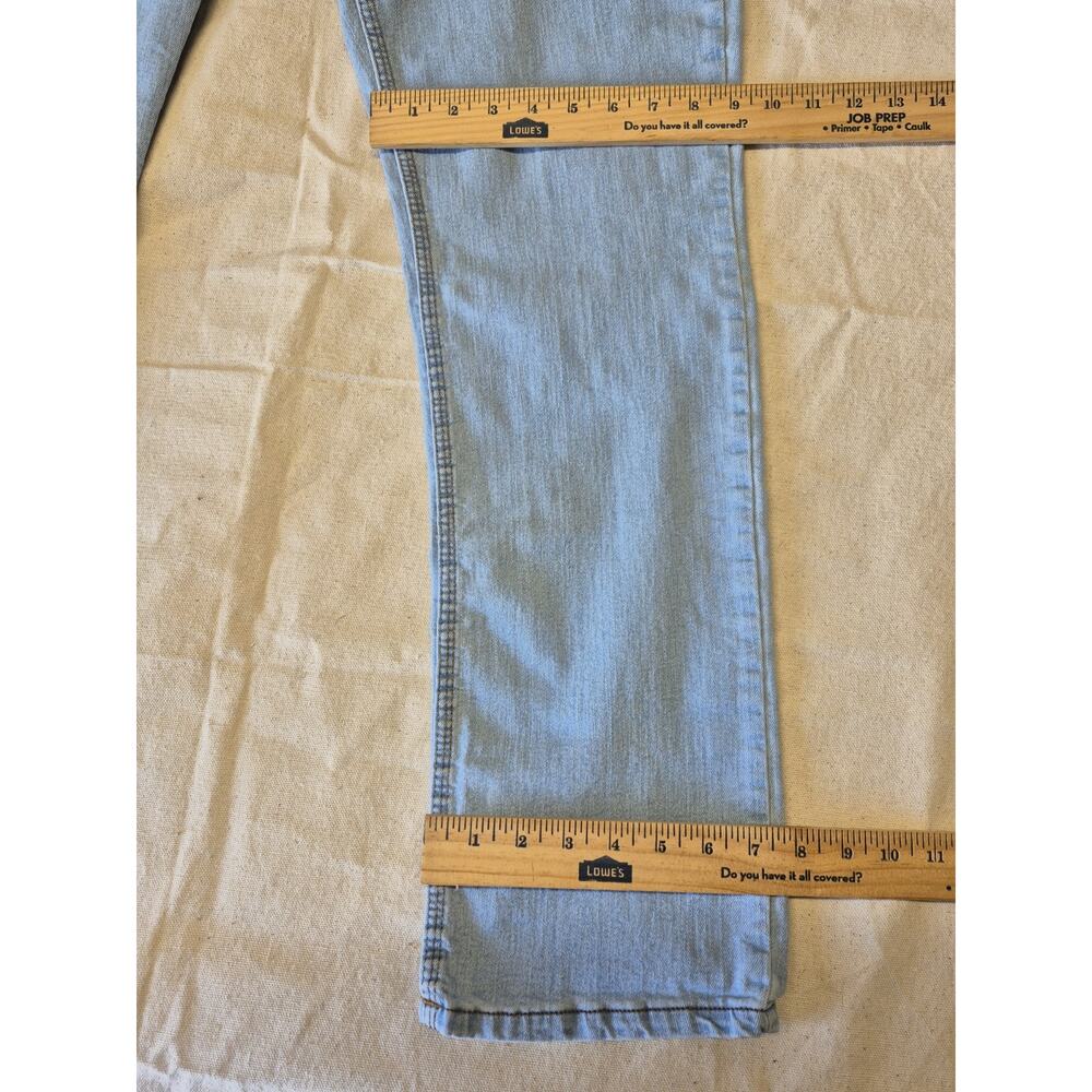 Origin Jeans Mens 32x32 Blue Delta Flex D68 Light Wash Relaxed Fit Denim USA - Picture 4 of 8